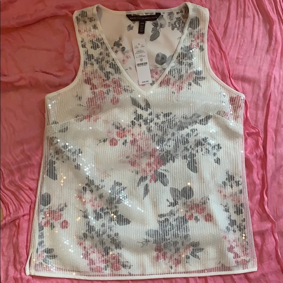 White House Black Market Sequin Tank - Picture 1 of 4